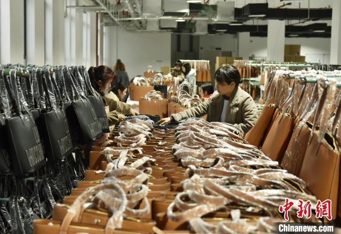 蓝山打造“中国皮具箱包创新之都”。　杨雄春 摄