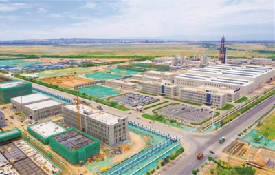 <p>宁夏百川新材料有限公司项目建设现场。</p>
