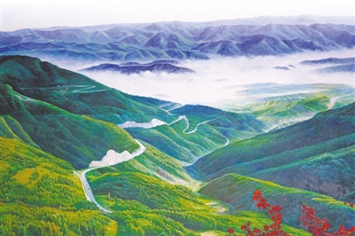 <p>　　六盘云海。</p>