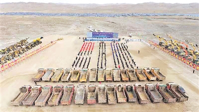 <p>　　2022年中卫市一季度重大项目开工现场。</p>