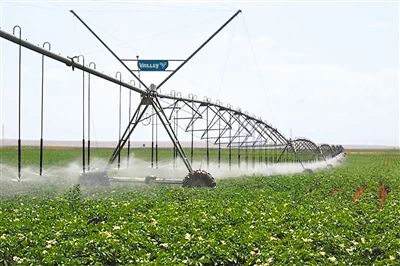 盐池县高效节水灌溉农业面积达46万亩。
