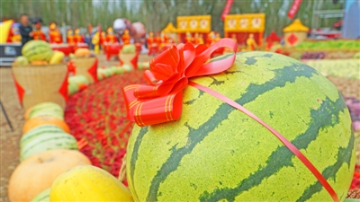 <p>　　宁砂宝牌硒砂瓜供不应求。</p>