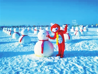 旅游景区的冰雪元素。 景区供图