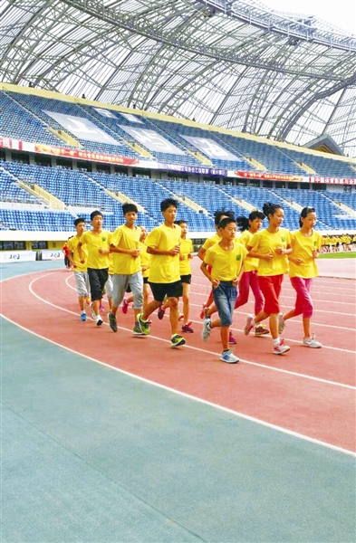 <p>　　田径业余训练。</p>