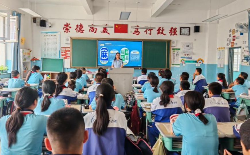西夏区开展青少年禁毒宣传教育进校园活动
