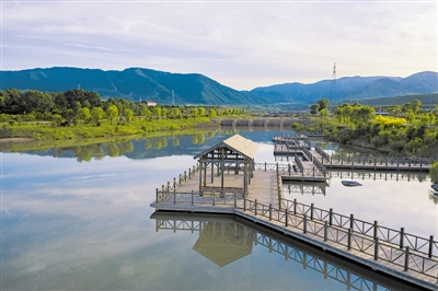 <p>　　水上景观。</p>