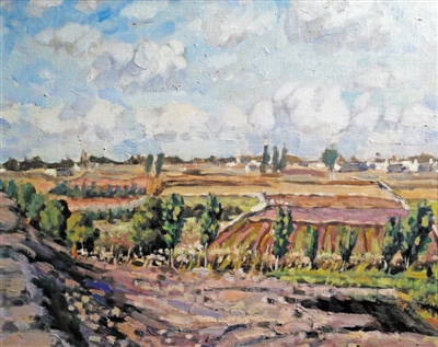 <p>　　十月的田野</p>