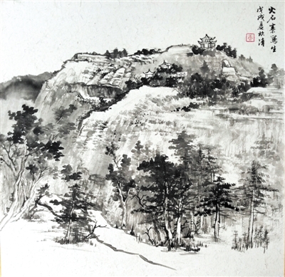 <p>　　老龙潭写生</p>