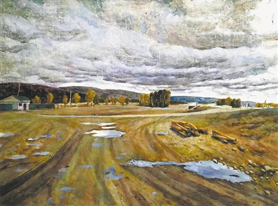 <p>　　雨　后　白涛</p>