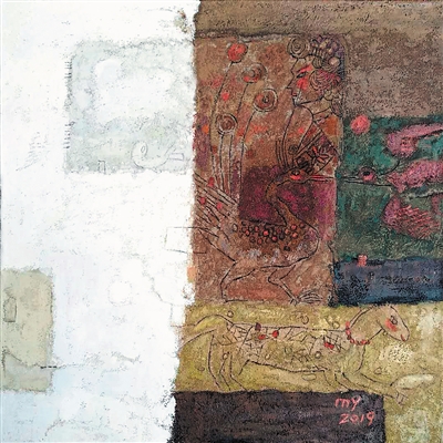 <p>　　风归图（油画）　　　　　　　　　　马瑜　</p>