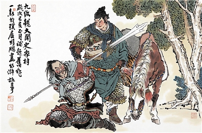 <p>　　中国故事·水浒传（国画）　　　　　　　周一新</p>