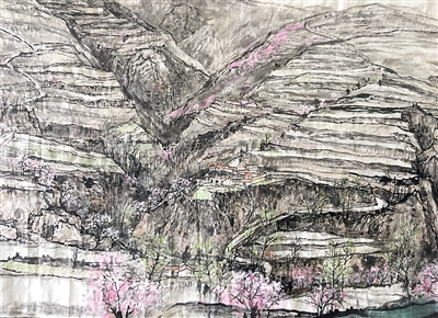 <p>　　南部山区水墨写生</p>