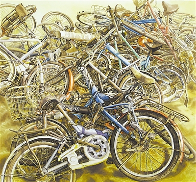 <p>　　年轮NO.4（水彩）　　　　吕梦凡</p>
