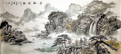 <p>　　山水（国画）　　　　　马江波</p>