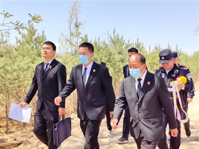 兴庆区法院开展集中执行行动，成功腾退交付土地。  （资料图片）