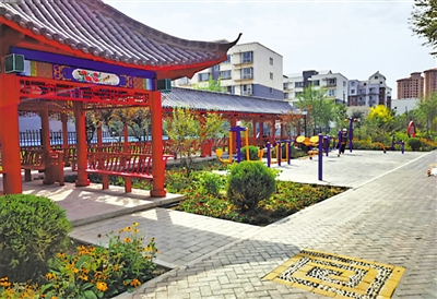 <p>　　曾经破旧不堪的良永东、西巷，经过改造建设变成了老百姓的“绿色城市氧吧”。（图片由金凤区自然资源局提供）　　</p>
