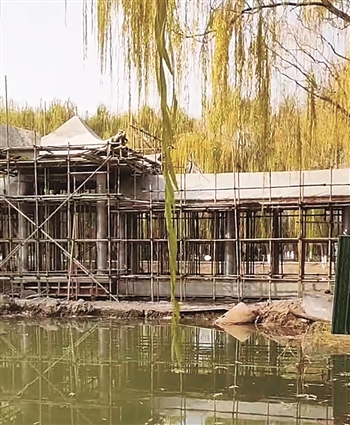 银川中山公园铁索桥拆除重建
