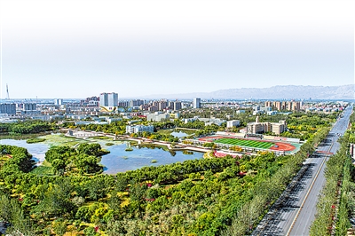 贺兰山下，最美西夏区。（本版图片均由银川市西夏区委宣传部提供）