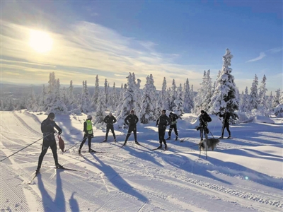 <p>　　运动员们准备进行越野滑雪训练。　							　　　　（图片均由赴国外训练的宁夏运动员提供）</p>