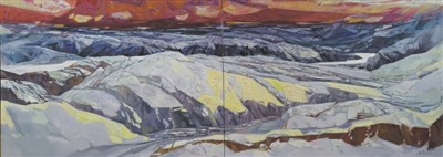 <p>沁园春·雪（400cm×150cm）　王辉</p>