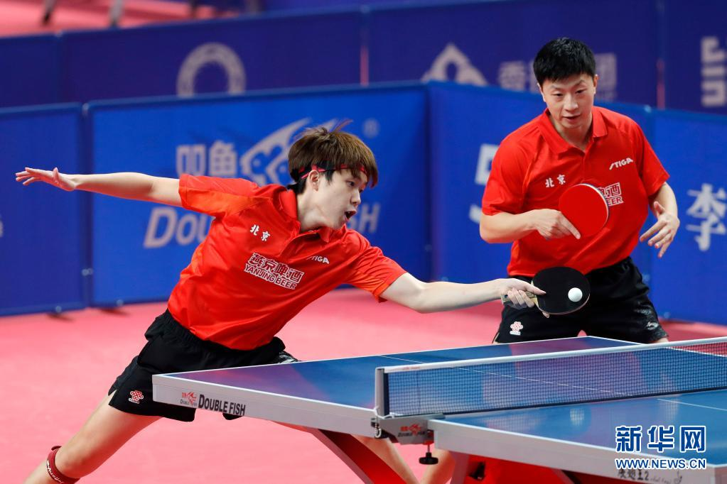 乒乓球——全运会资格赛：马龙/王楚钦晋级