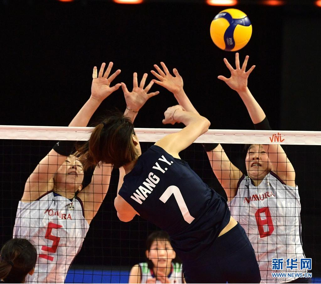 世界女排联赛：中国队不敌日本队