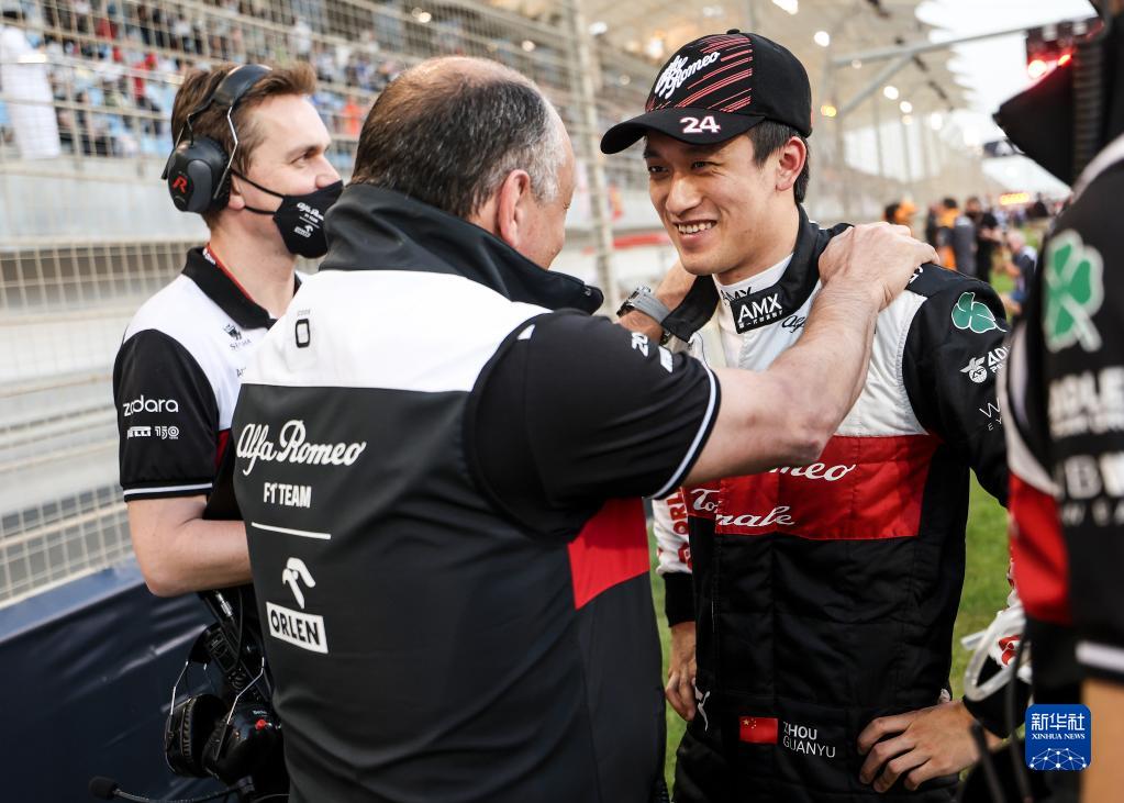 F1巴林大奖赛：周冠宇位列第十