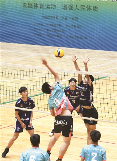 银川市青少年排球锦标赛鸣哨