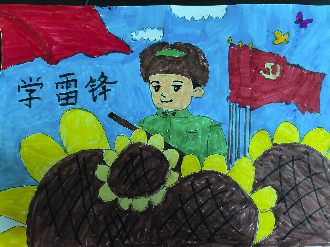 石嘴山市第十五小学习雷锋绘画作品5-.jpg