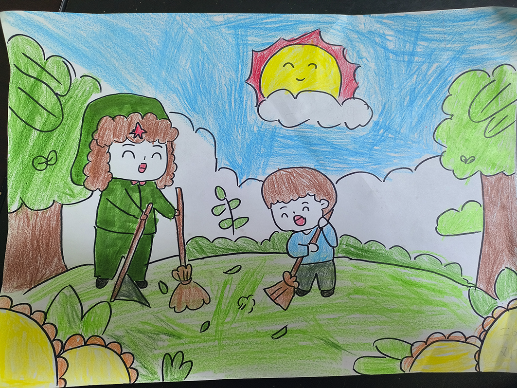 石嘴山市第十五小学习雷锋绘画作品6-.jpg