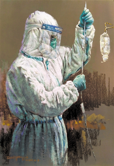 <p>　　圣洁的灯光　　　　　　　　戴永杰</p>