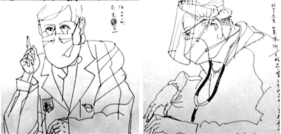 <p>　　最美逆行者（局部）　　　　　　　　李峰</p>