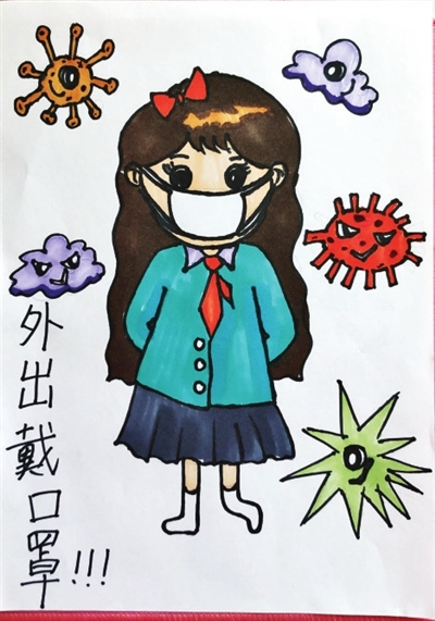不仅向师生详细介绍了新型冠状病毒感染肺炎的防护办法,还记录了手绘