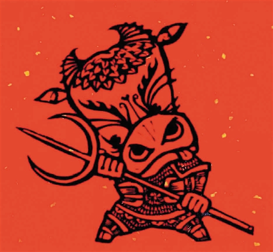 代大权 牛 版画