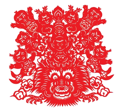     伏兆苗《龙有九子》