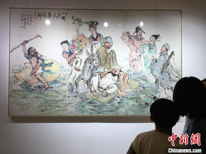 中国指画虞氏三代作品展在武汉开幕