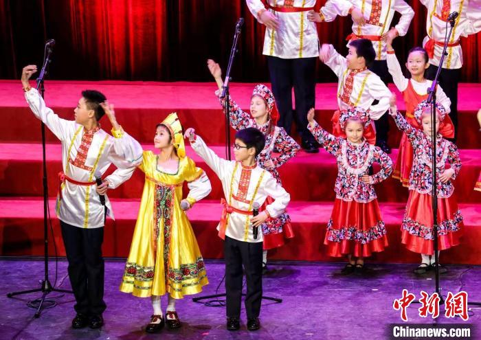中俄青少年“相约北京”合唱现场 中国对外文化集团有限公司供图
