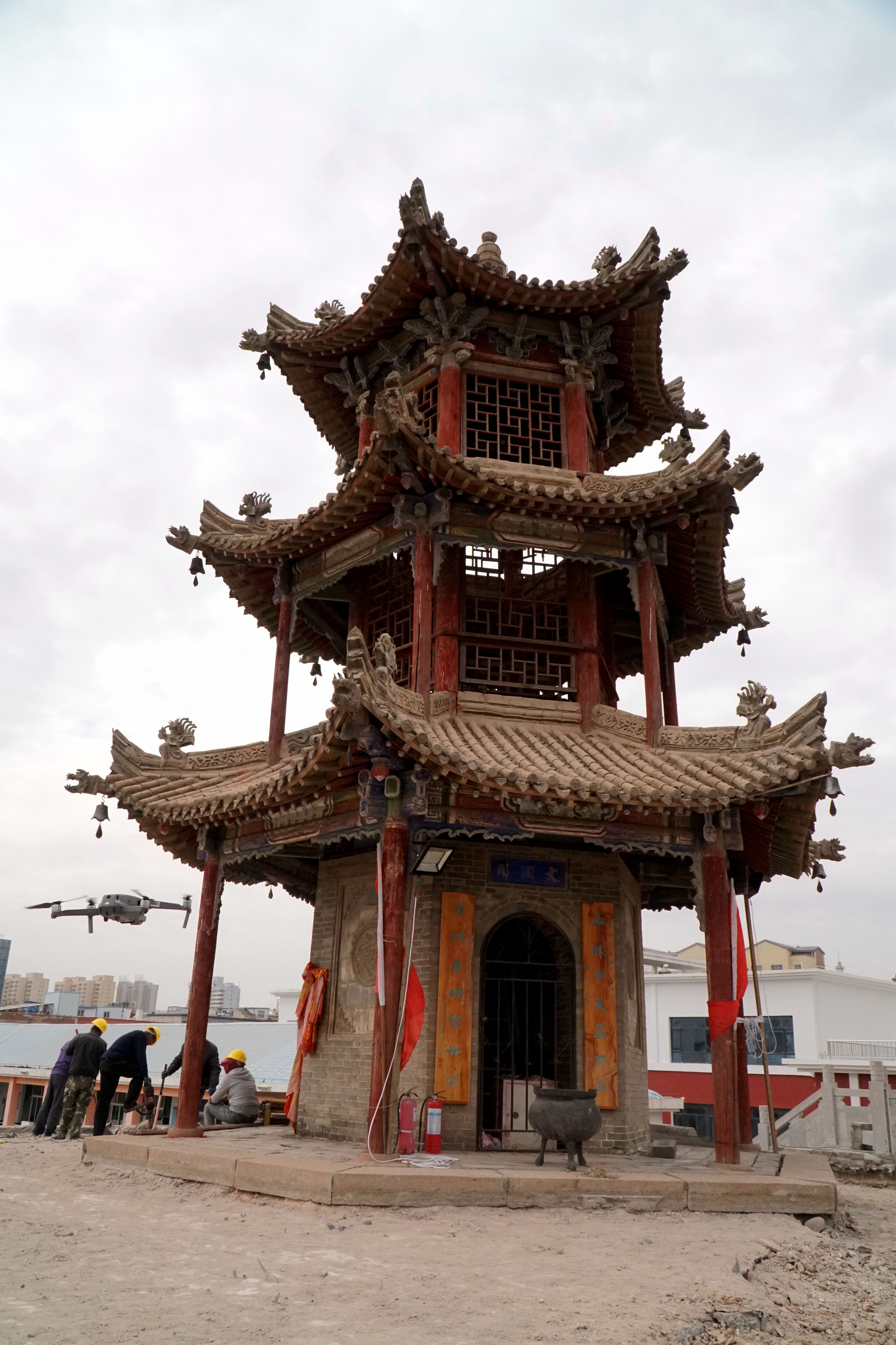 固原市修缮保护明代古建筑文澜阁