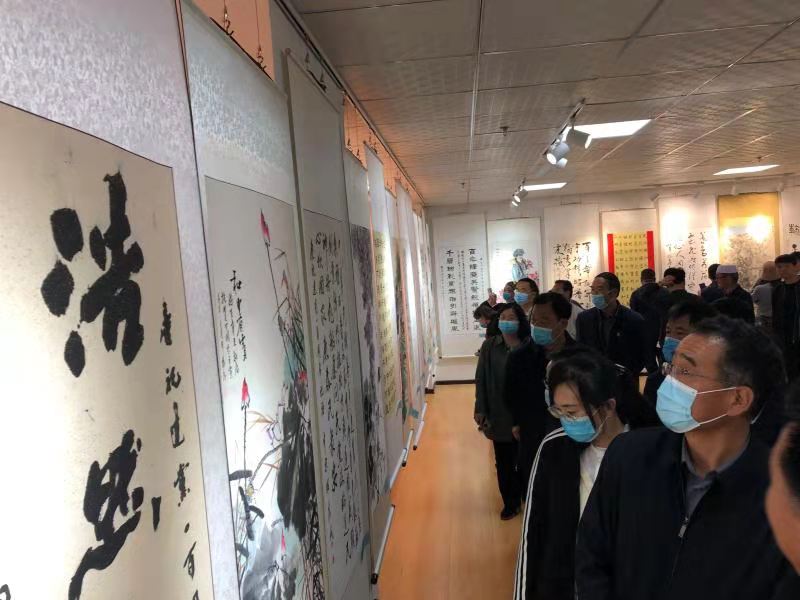 祝中国建党100周年图画,祝中国建党100周年绘画 泾源县献礼建党100周年书法绘画摄影展开幕