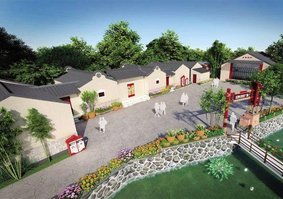 世田村党建示范工程效果图.(受访者供图)