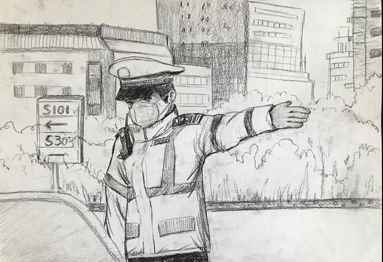 大武口民警宋晨手绘漫画助力战"疫"