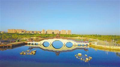 <p>　　银川景城公园。</p>