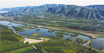 <p>　　沈家河湿地公园</p>
