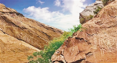 <p>　　贺兰山岩画景区</p>