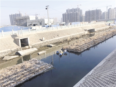 <p>    整治后的银川市兴庆区第二排水沟城市段。</p>