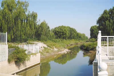 <p>    南干沟上游的生活污水经过达标排放由此排入黄河。</p>