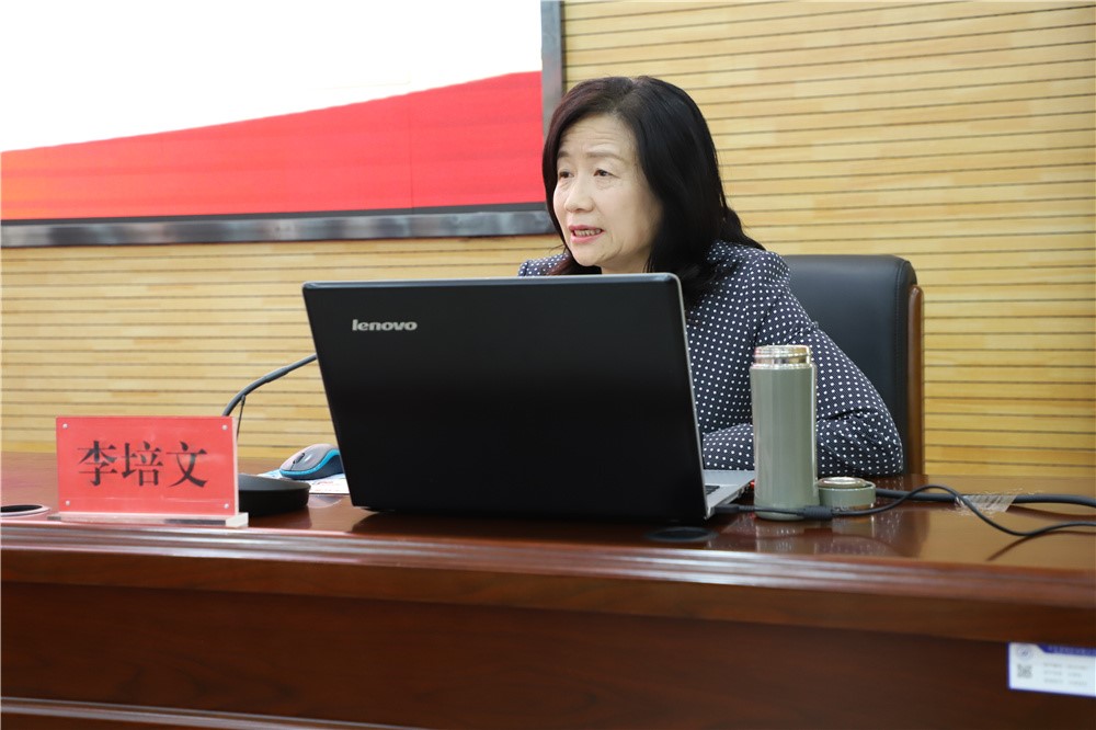 自治区党史学习教育宣讲团成员李培文来到宁夏建设职业技术学院作专题