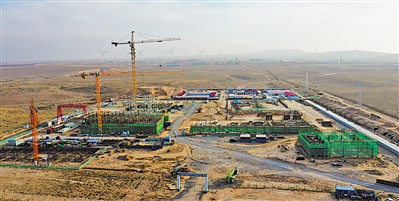 <p>　　吴忠太阳山开发区宁夏电投太阳山能源有限公司热电联产项目。</p>