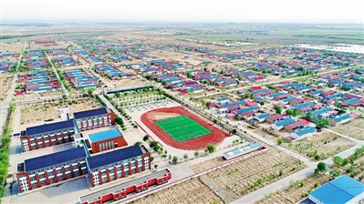 <p>　　吴忠市红寺堡区红寺堡镇弘德村新貌。本报记者　马楠　摄</p>