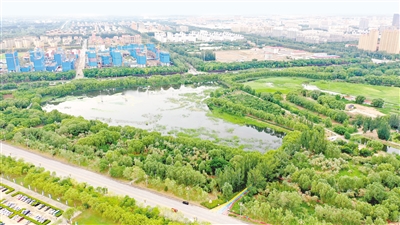 吴忠市聚焦绿色发展先行市建设目标，深入推进生态环境保护工作，生态环境质量得到明显改善。          本报实习生 彭斌 摄